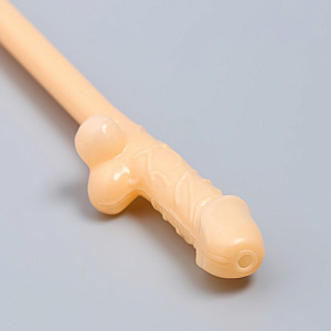 Трубочки коктейльные в виде члена "18+" (5 штук)